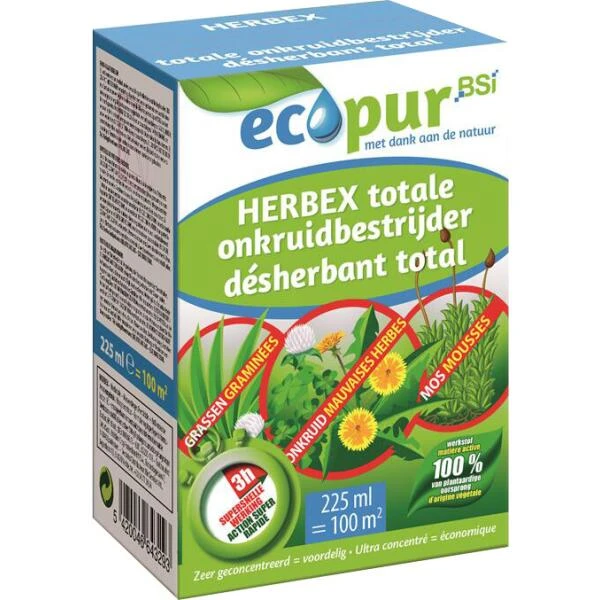 BSI Herbex Totale Onkruidbestrijder Ecopur - 225 Ml 3 BSI Herbex Totale Onkruidbestrijder Ecopur - 225 Ml