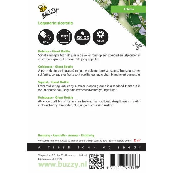 Kalebas Bottle Gourd 4 Kalebas Bottle Gourd - Afbeelding 2