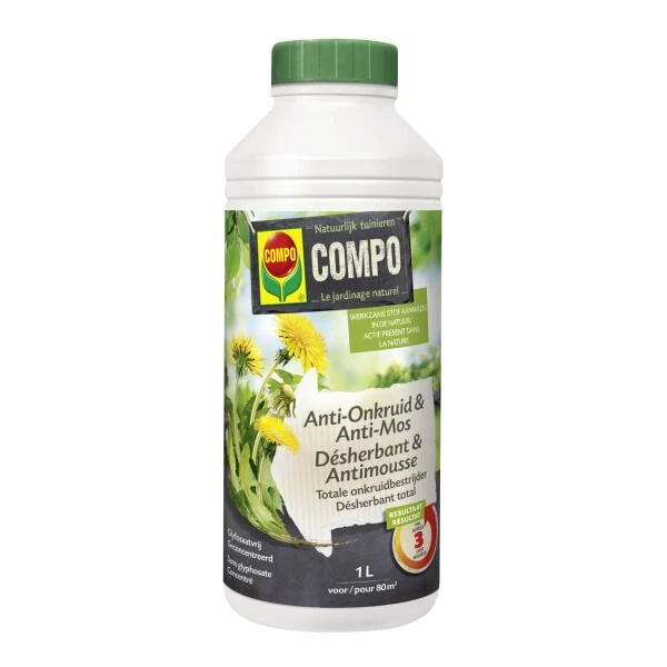 Compo Onkruidbestrijder Anti-Onkruid & Anti-Mos 1 Liter 3 Compo Onkruidbestrijder Anti-Onkruid & Anti-Mos 1 Liter