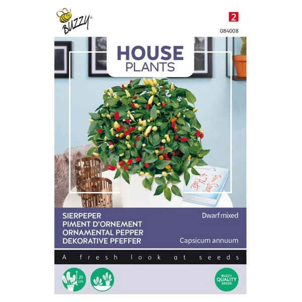 Sierpeper Dwarf Mixed - Capsicum Annuum 3 Sierpeper Dwarf Mixed - Capsicum Annuum