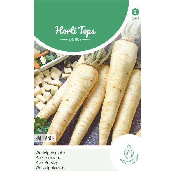 Wortelpeterselie Halflange Berliner - Petroselinum Crispum 3 Wortelpeterselie Halflange Berliner - Petroselinum Crispum